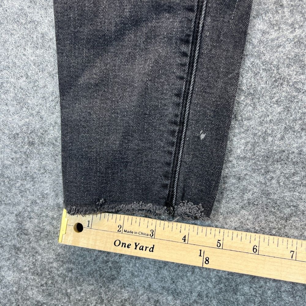 Hudson Jeans Womens Size 28 Natalie Super Skinny Dark Gray‎ Stretch Raw Hem - Picture 8 of 14